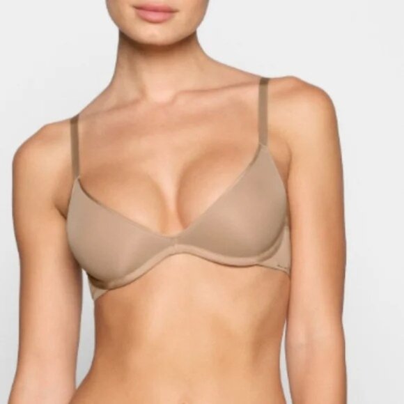 Skims Weightless scoop clay Underwire Bra With Adjustable Straps Size 34H - Picture 1 of 9